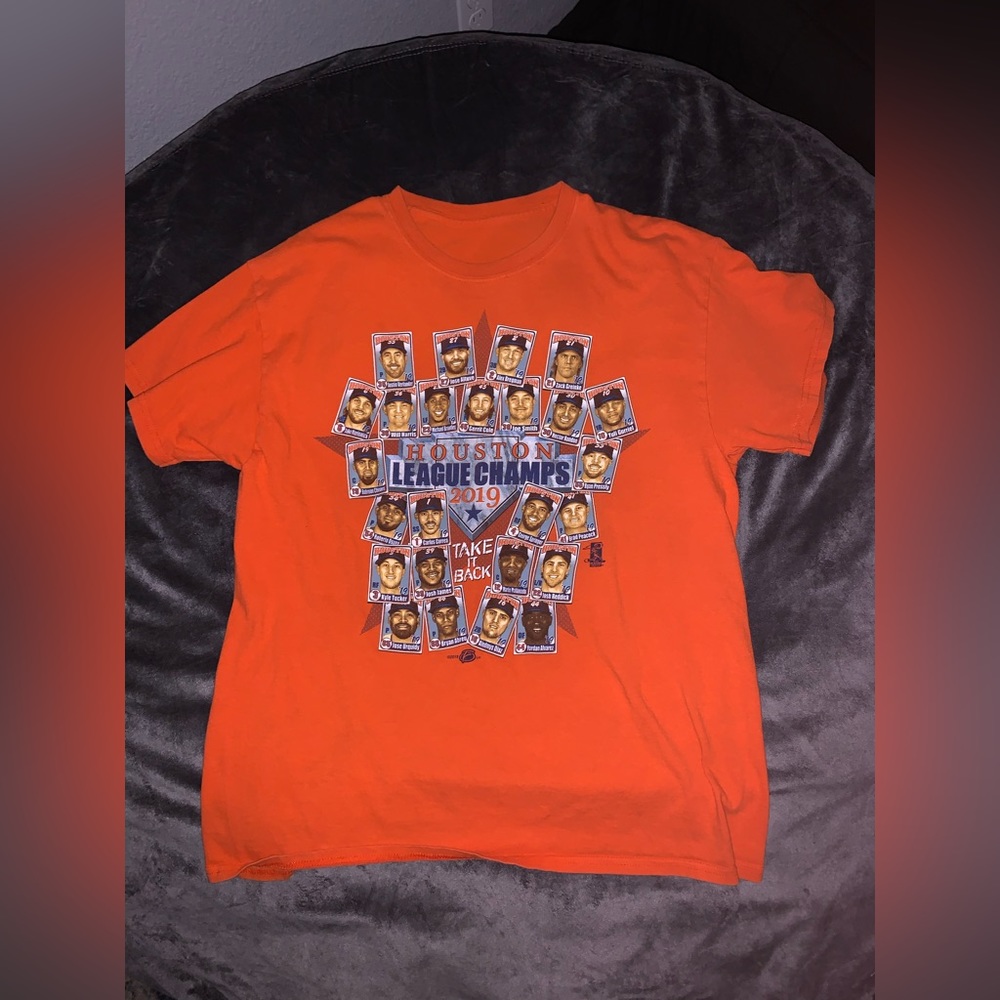 Orange Astros, Loose fit.